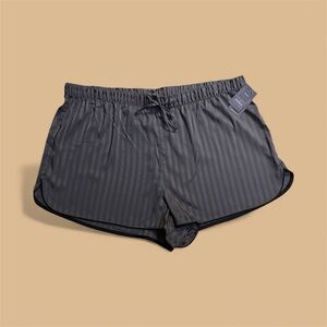 Auden Charcoal Striped Pajama Shorts
